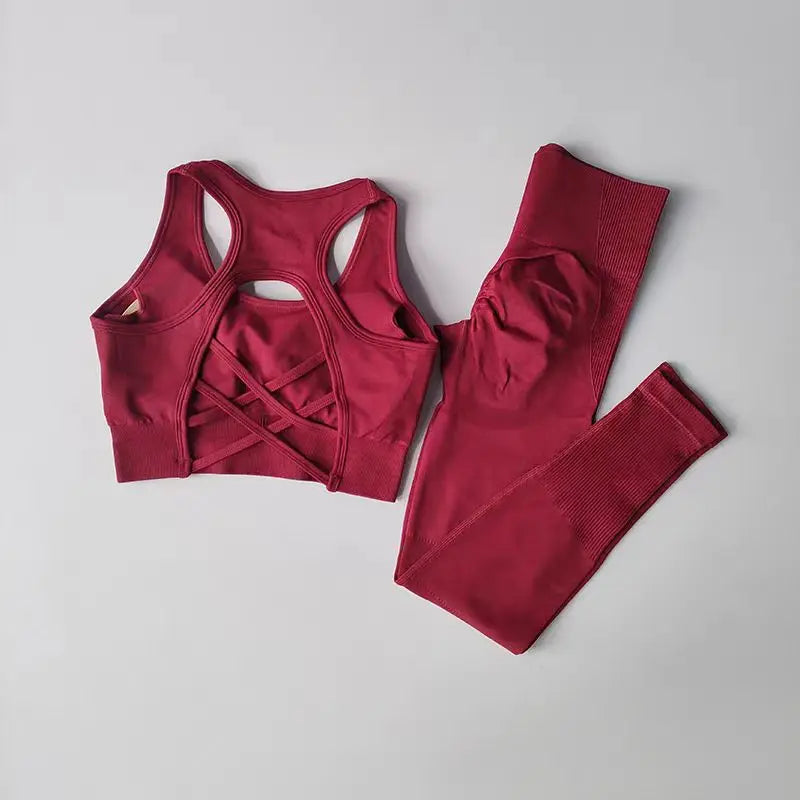 High-Waist Leggings & Sports Bra