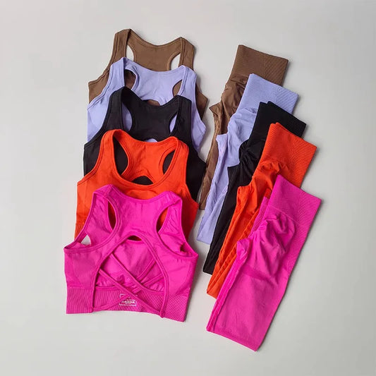 High-Waist Leggings & Sports Bra